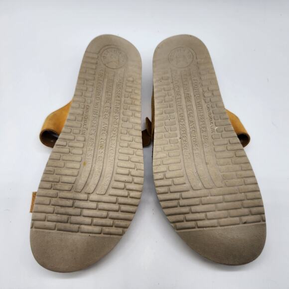 Mephisto Helen Yellow Leather Toe Thong Sandals EU 40 US 10 - Picture 7 of 7